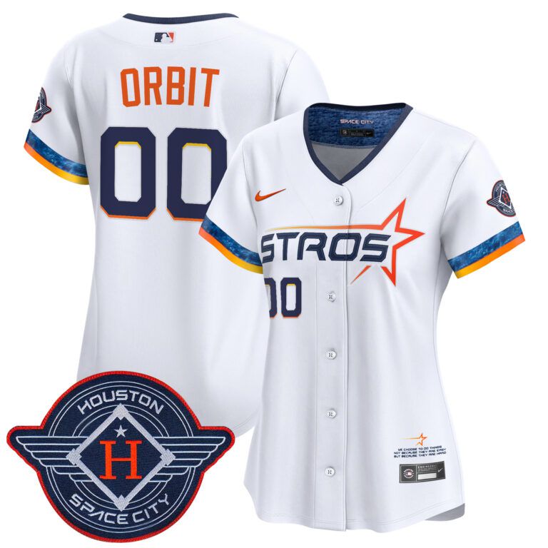 Women Houston Astros Custom white 2025 City Connect Vapor Limited Stitched Jersey.->customized mlb jersey->Custom Jersey
